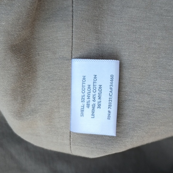 Eileen Fisher Tan Taupe Mandarin Collar Zip Up Jacket Sz Small Italian Fabric - Picture 8 of 9